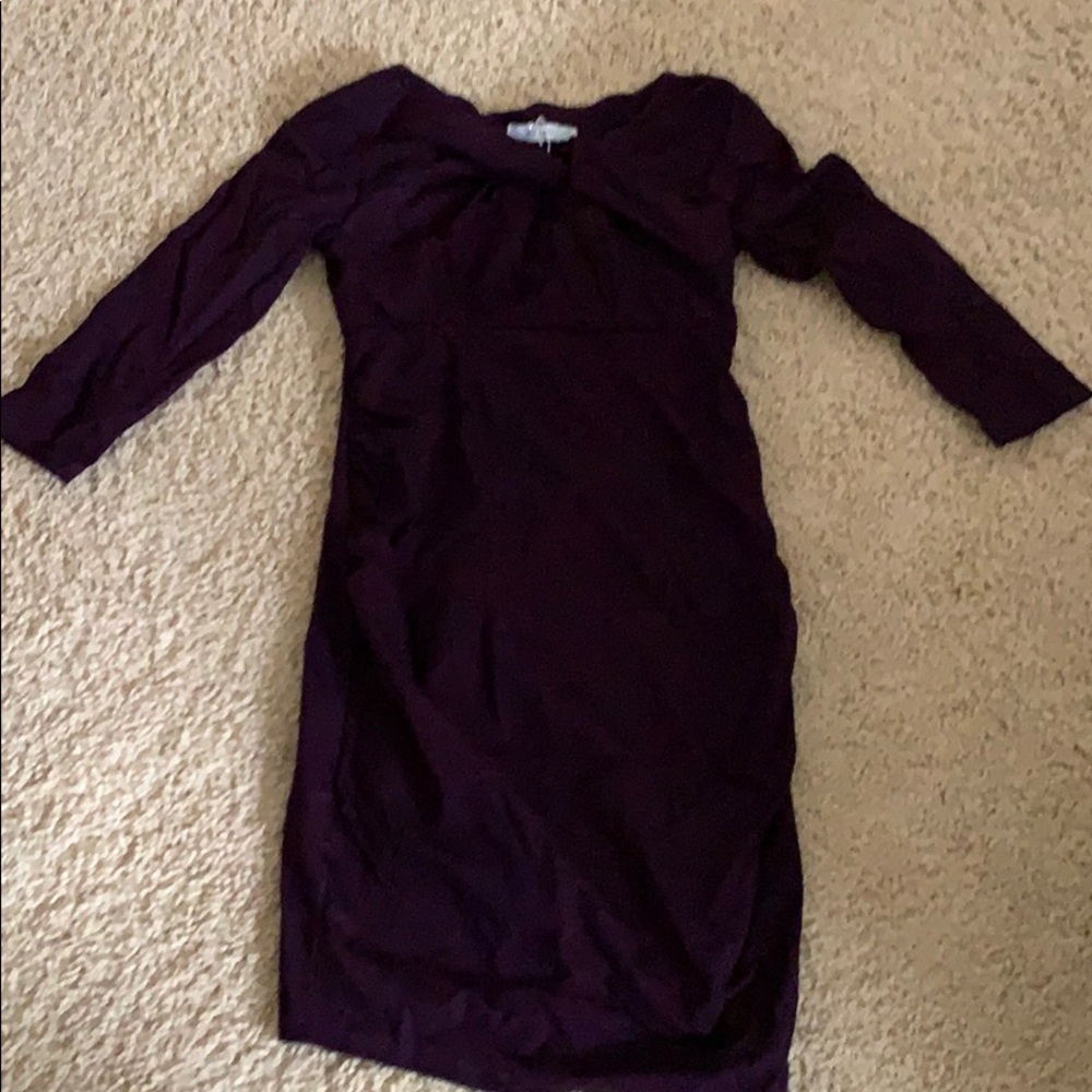 Jules and Jim dark purple maternity dress S